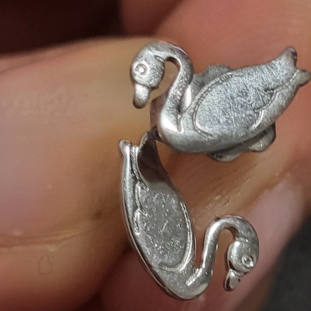 Swarovski Swan Earrings